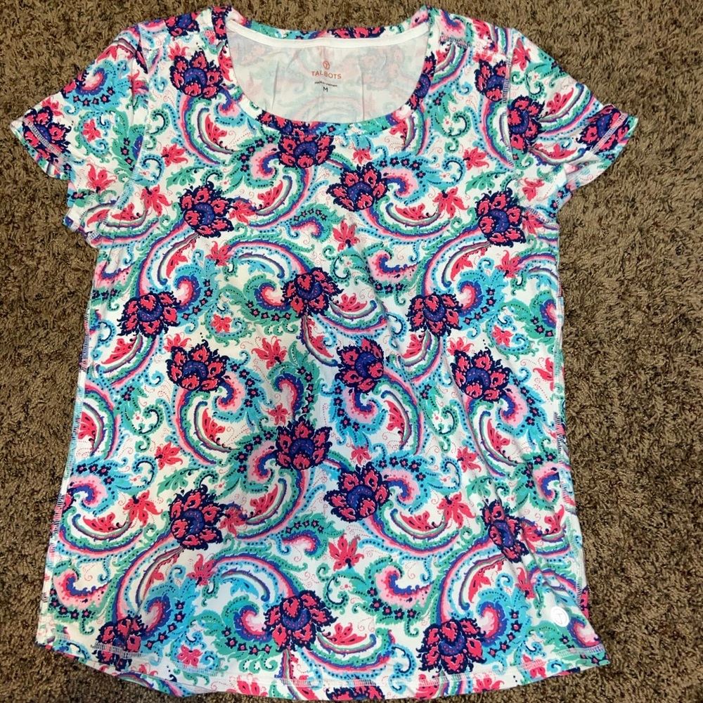 Talbots Floral Tee